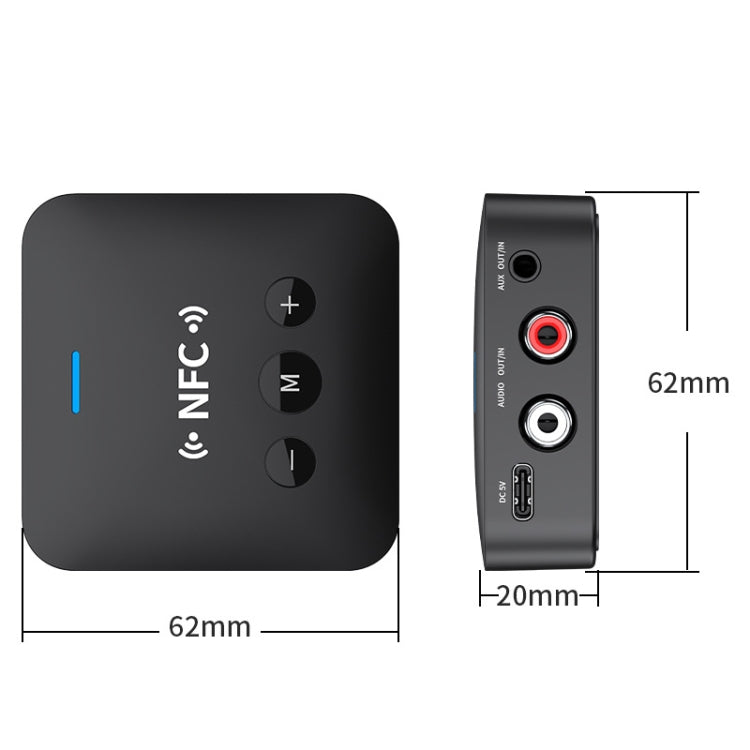 AFK-A10 NFC Bluetooth Receiver Transmitter AUX Car Speaker Receiver - Audio Receiver Transmitter by PMC TechLife | Online Shopping South Africa | PMC TechLife
