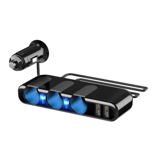 SHUNWEI Car Cigarette Lighter Charger 12/24V USB Converts Socket, Style: 3 Holes 2 USB - Car Charger by SHUNWEI | Online Shopping South Africa | PMC Jewellery | Buy Now Pay Later Mobicred