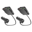 2PCS QC3.0 Four Ports Fast 5V 8A Car Charger Back Seat Charger(Black) - Car Charger by PMC TechLife | Online Shopping South Africa | PMC TechLife