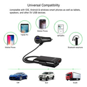 2PCS QC3.0 Four Ports Fast 5V 8A Car Charger Back Seat Charger(White)
