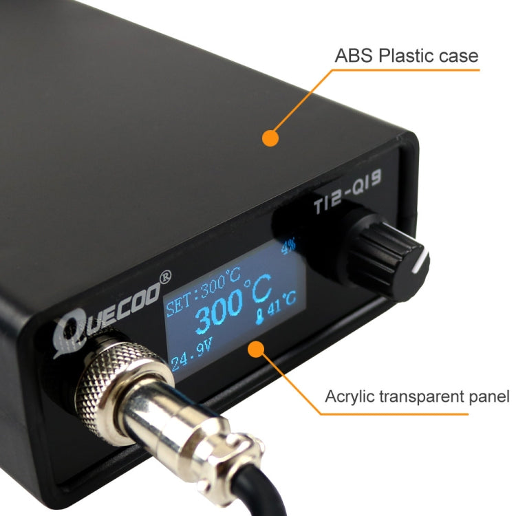 QUECOO 1.3 Inch Display Soldering Station with Handle, Set: EU Plug (Q19+907) - free shipping - PMC Jewellery - Order now!