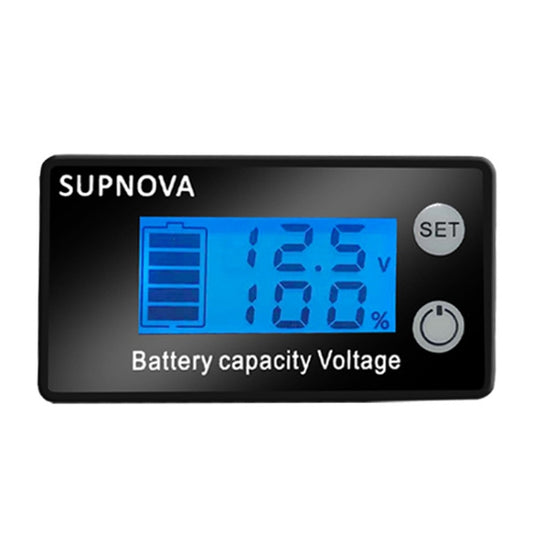 SUPNOVA LCD Two-wire Voltage and Electricity Meter DC Digital Display Voltmeter(Blue) - free shipping - PMC Jewellery - Order now!