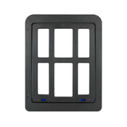 34cmx 44cm Pet Window Door Dog Cat Cave Anti-mosquito Pet Lattice Door(Black)