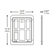 34cmx 44cm Pet Window Door Dog Cat Cave Anti-mosquito Pet Lattice Door(Black)