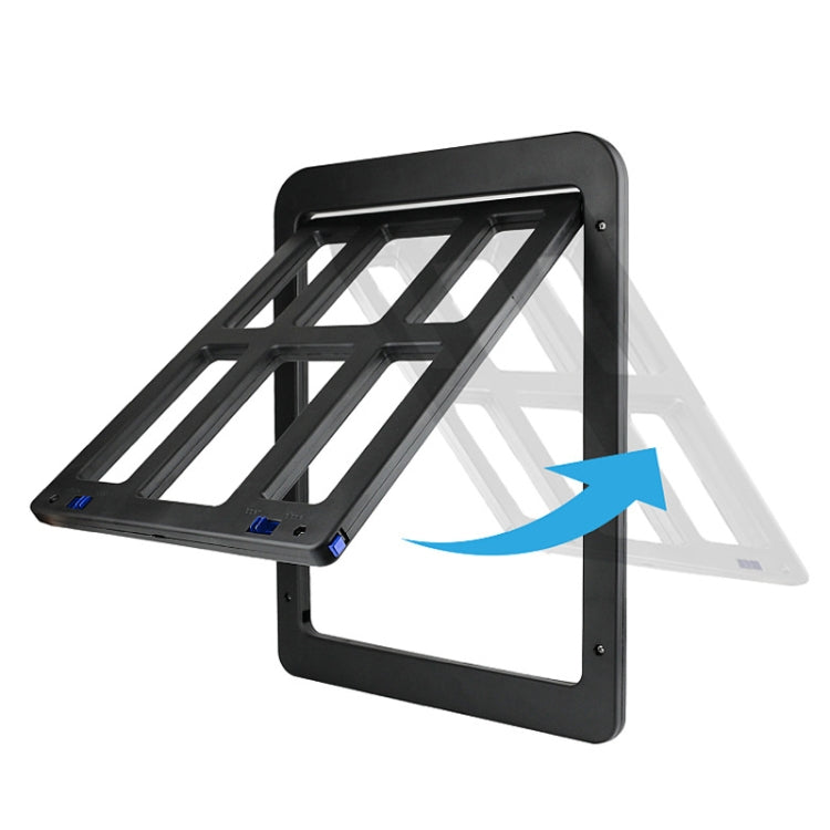 34cmx 44cm Pet Window Door Dog Cat Cave Anti-mosquito Pet Lattice Door(Black) - Pet Screen Doors by PMC TechLife | Online Shopping South Africa | PMC TechLife