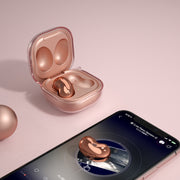 High Transparent TPU Earphone Case For Samsung Galaxy Buds Pro/Live(Purple)