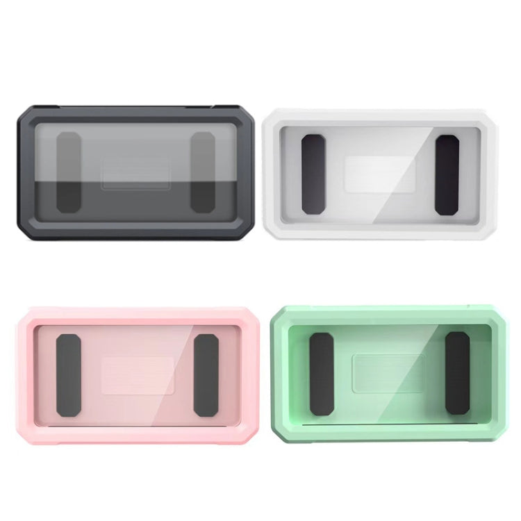 Retractable Rotating Bathroom Water-resistant Mobile Phone Box Wall Mount Mobile Phone Holder(Black)