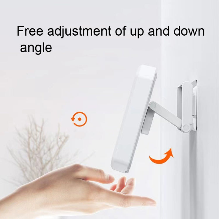 Retractable Rotating Bathroom Water-resistant Mobile Phone Box Wall Mount Mobile Phone Holder(Black)