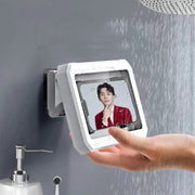 Retractable Rotating Bathroom Water-resistant Mobile Phone Box Wall Mount Mobile Phone Holder(Green)