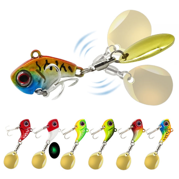 HENG JIA Distant Rotation Sequin VIB Fake Bait, Specification: 9g(6 Colors)