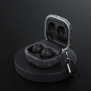 Bluetooth Earphone TPU Flash Powder Protective Case For Samsung Galaxy Buds2/Pro/Live(Glitter Black)
