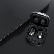 Bluetooth Earphone TPU Flash Powder Protective Case For Samsung Galaxy Buds2/Pro/Live(Glitter Black)