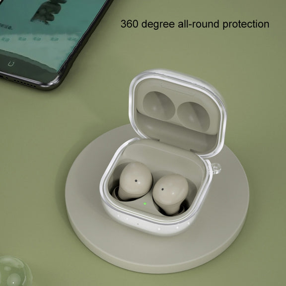 Bluetooth Earphone TPU Flash Powder Protective Case For Samsung Galaxy Buds2/Pro/Live(Glitter Black)