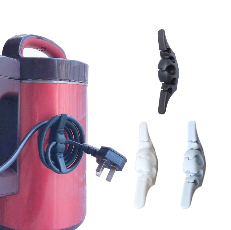 10 PCS Data Cable Storage Winding Wire Organizer(5 Holes Black) - Cable Organizer by PMC TechLife | Online Shopping South Africa | PMC TechLife | Buy Now Pay Later Mobicred