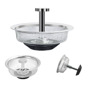 Anti-clogging Stainless Steel Filter For Kitchen Sink Sewer, Random Handle Style Delivery(Dense Net)