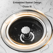 Anti-clogging Stainless Steel Filter For Kitchen Sink Sewer, Random Handle Style Delivery(Dense Net)