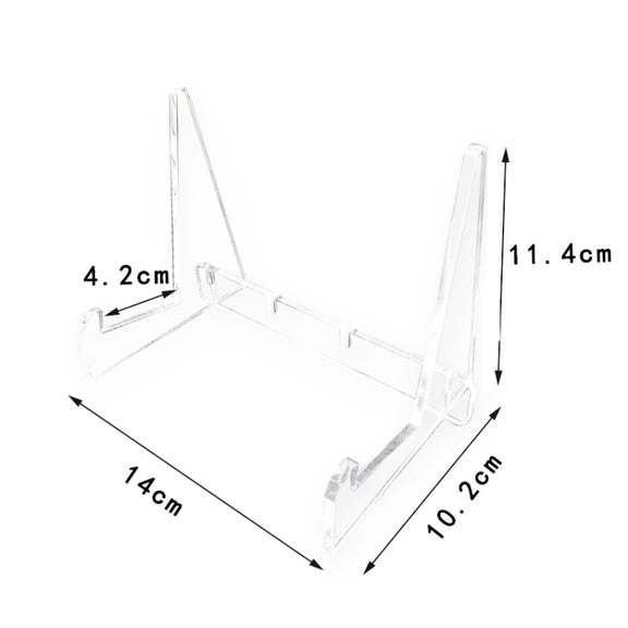 2 PCS Acrylic Bookshelf Transparent Book Display Stand  Magazine Picture Frame Stand