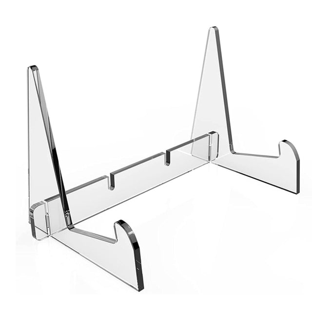 2 PCS Acrylic Bookshelf Transparent Book Display Stand  Magazine Picture Frame Stand