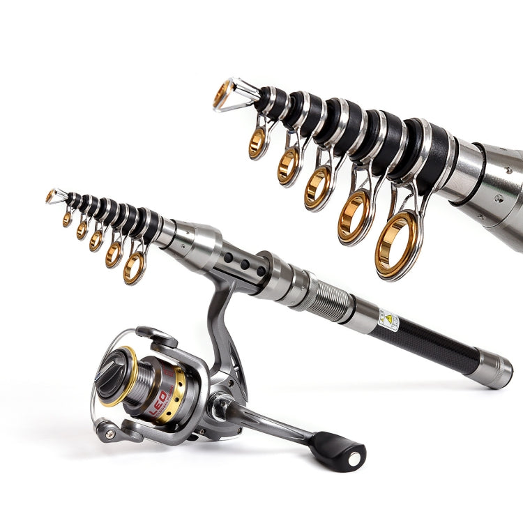 LEO 27593 Carbon Mini Fishing Rod Shrink Handle Throwing Poles, Length: 1.8m - free shipping - PMC Jewellery - Order now!