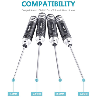 BRDRC 4 In 1 Drone Repair And Disassembly Tool Inner Hexagonal T6/T9 Screwdriver(Black) - Tools by BRDRC | Online Shopping South Africa | PMC Jewellery | Buy Now Pay Later Mobicred