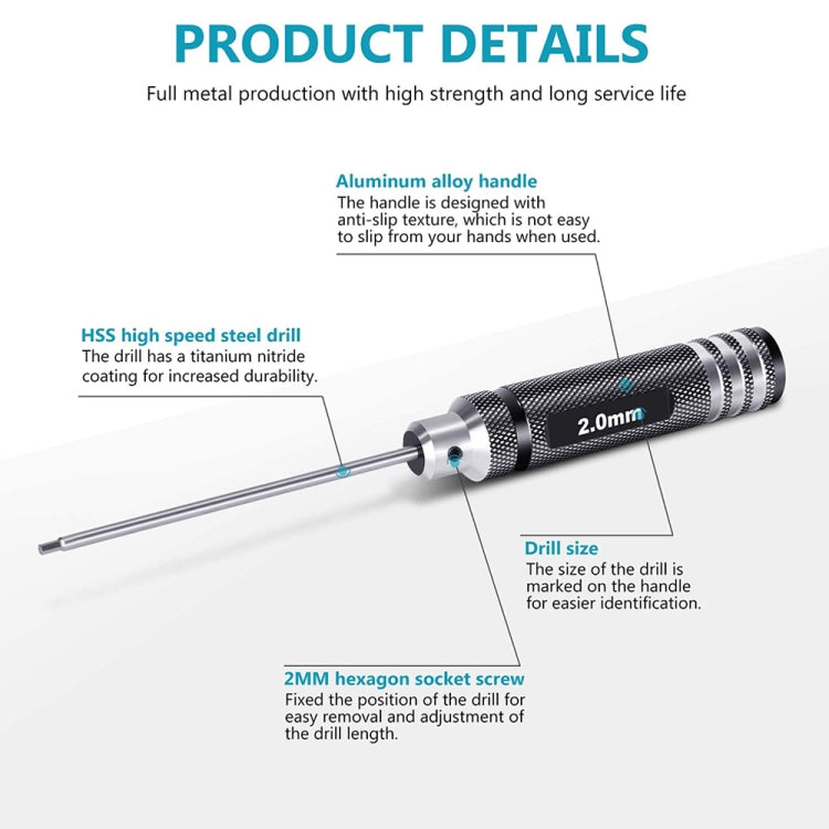 BRDRC 4 In 1 Drone Repair And Disassembly Tool Inner Hexagonal T6/T9 Screwdriver(Black) - Tools by BRDRC | Online Shopping South Africa | PMC Jewellery | Buy Now Pay Later Mobicred