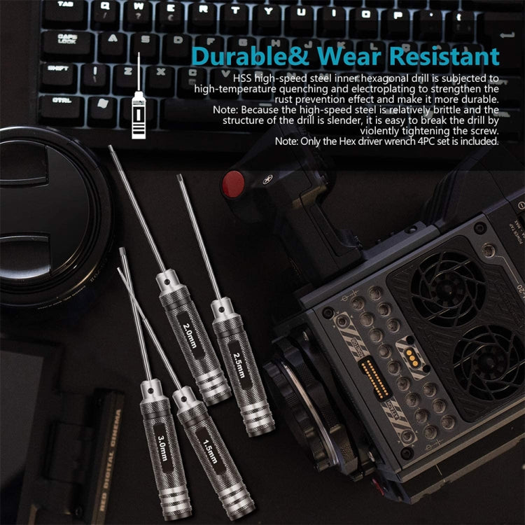 BRDRC 4 In 1 Drone Repair And Disassembly Tool Inner Hexagonal T6/T9 Screwdriver(Black) - Tools by BRDRC | Online Shopping South Africa | PMC TechLife | Buy Now Pay Later Mobicred