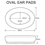 1 Pair For JBL E55BT Headphone Cover Foam Cover(Black)