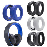 2 PCS Headphone Sponge Cover for SONY PS3 PS4 7.1 Gold,Style: Cloth Fiber Earpads