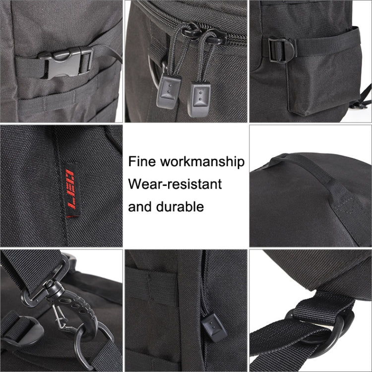 LEO 28085 Cylina Shape Fishing Gear Backpack Fishing Rod Outdoor Shoulder Bag(28085-B Black) - free shipping - PMC TechLife - Order now!