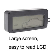 Car Inside and Outside Backlit Mini Digital Thermometer(Green)