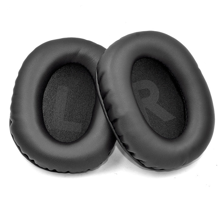 1 Pair Memory Foam Earpads for Logitech Logitech G Pro/G Pro X(Black Protein Leather)