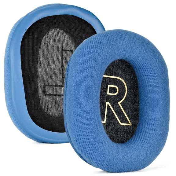 1 Pair Memory Foam Earpads for Logitech Logitech G Pro/G Pro X(Blue Velvet Cloth)