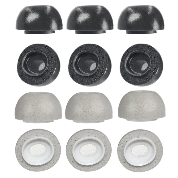 2 PCS Earbuds Memory Foam Ear Caps For TWS Airpods Pro,Size: Large Gray