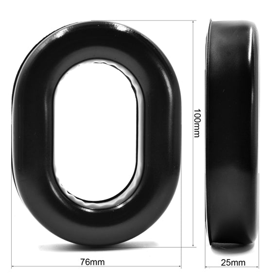 2pcs Sound-Isolating Foam Cover Headphone Cover For David Clark H10(Black Gel)