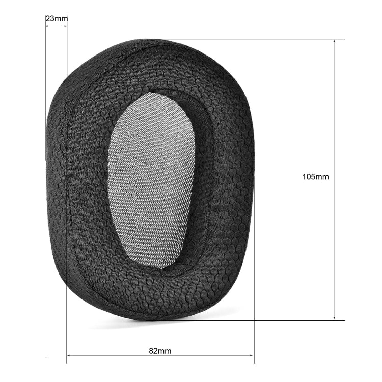 1 Pair Earmuffs Headphone Cover For Logitech G335(Black)