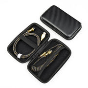 Mechanical Keyboard Spring Cable Gold-plated Aerial Plug(Black)