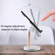 MT-100 Round Bottom Column Multi-Angle Adjustable Mobile Phone Tablet Holder(Rose Gold)