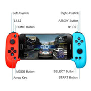 STK-7007F Wireless Bluetooth Stretch Gamepad Joystick For Android and IOS Phones(Red Blue)
