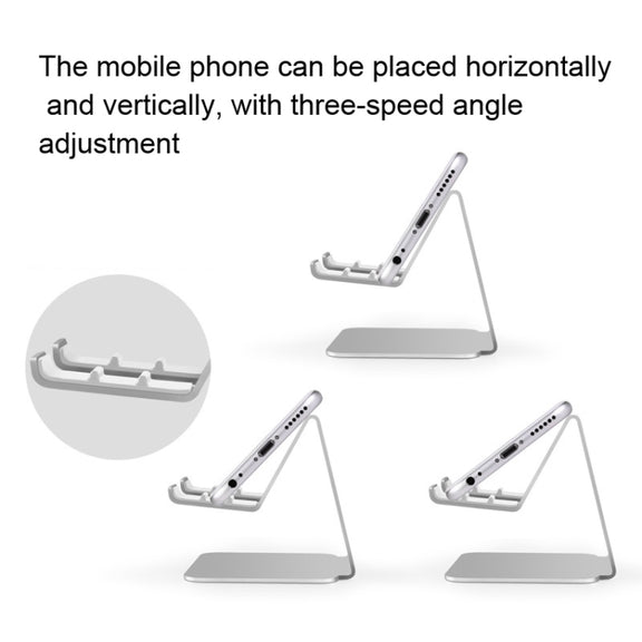 3-gear Adjustable Lazy Metal Mobile Phone Tablet Bracket(Rose Gold)