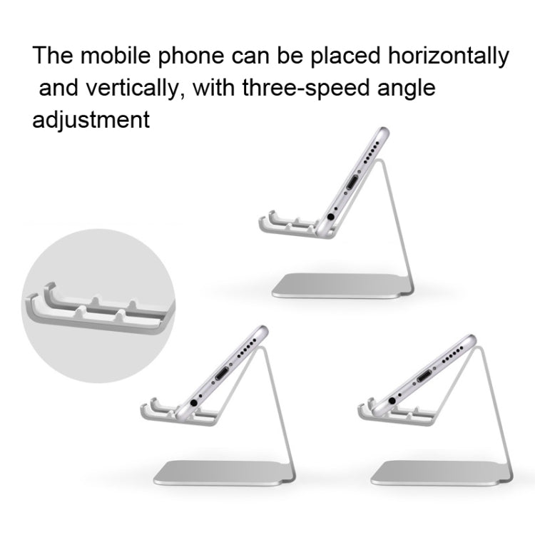 3-gear Adjustable Lazy Metal Mobile Phone Tablet Bracket(Rose Gold)