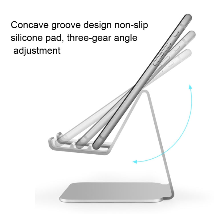 3-gear Adjustable Lazy Metal Mobile Phone Tablet Bracket(Rose Gold)