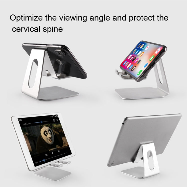 3-gear Adjustable Lazy Metal Mobile Phone Tablet Bracket(Rose Gold)