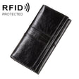 BP806 RFID Anti-Theft Brush Lady Wallet Multi-Card Clutch Bag(Black) - Antimagnetic RFID Package by PMC TechLife | Online Shopping South Africa | PMC TechLife | Buy Now Pay Later Mobicred