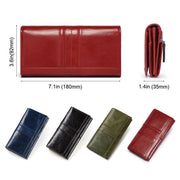 BP806 RFID Anti-Theft Brush Lady Wallet Multi-Card Clutch Bag(Black)