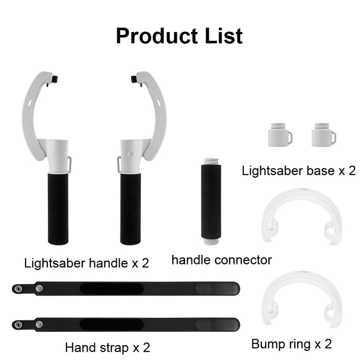 VR Controllers Long Stick Handle for Oculus Quest 2 Playing Beat Saber Games