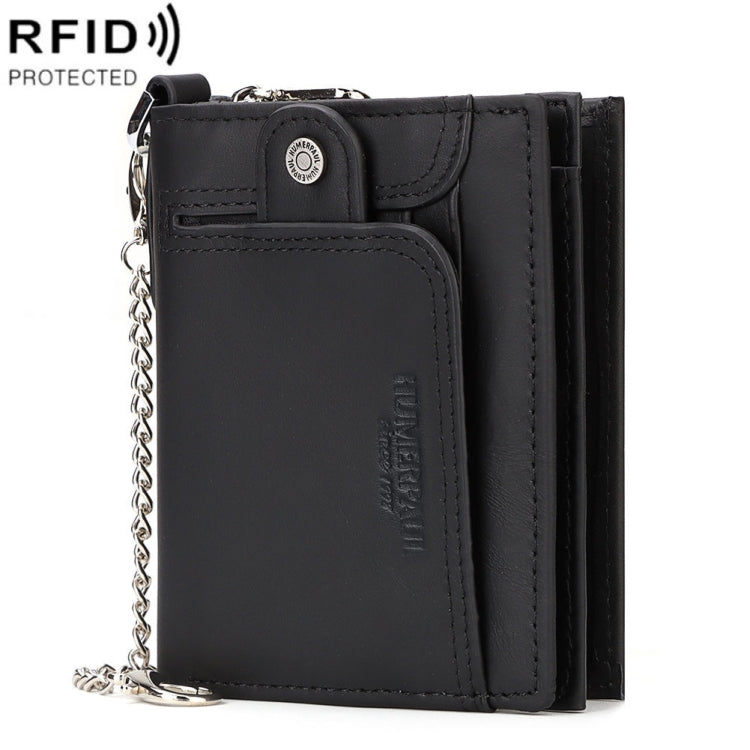 HUMERPAUL BP950 RFID Anti-Magnetic Men Wallet Large Capacity Multi-Card Solt Pocket(Black) - free shipping - PMC Jewellery - Order now!