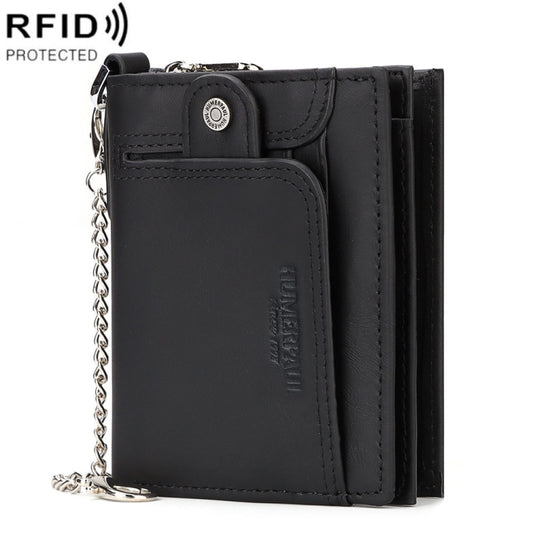 HUMERPAUL BP950 RFID Anti-Magnetic Men Wallet Large Capacity Multi-Card Solt Pocket(Black) - free shipping - PMC Jewellery - Order now!
