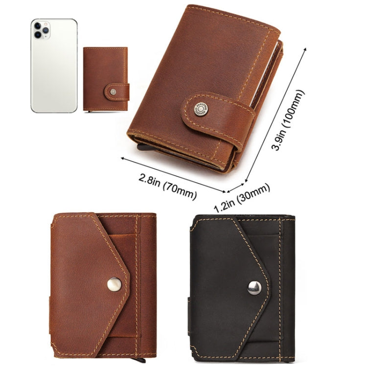 HUMERPAUL BP906 Credit Card Cover RFID Anti-Theft Brush Card Bag(Black) - free shipping - PMC Jewellery - Order now!