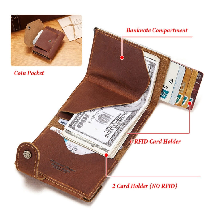 HUMERPAUL BP906 Credit Card Cover RFID Anti-Theft Brush Card Bag(Black) - free shipping - PMC Jewellery - Order now!