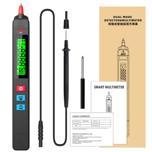 BSIDE Z1 Smart Pen Multimeter Electric Pen Voltage Detector Without Battery (Black)